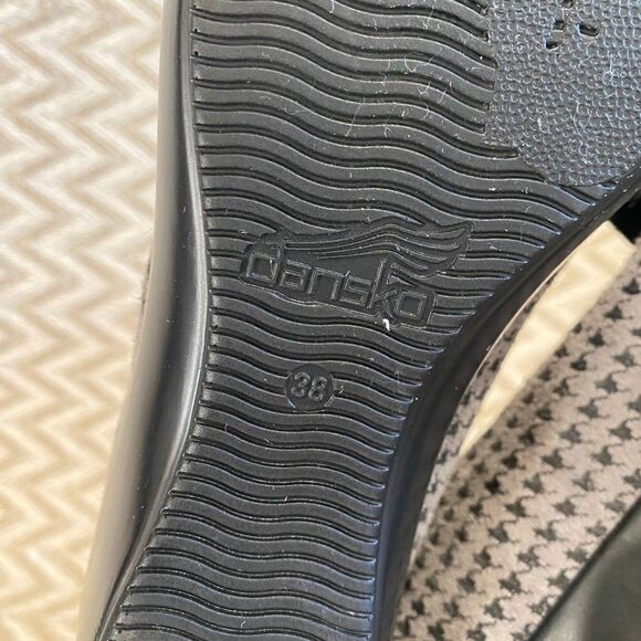 Dansko Debra Houndstooth Grey Suede Loafers - Picture 8 of 8